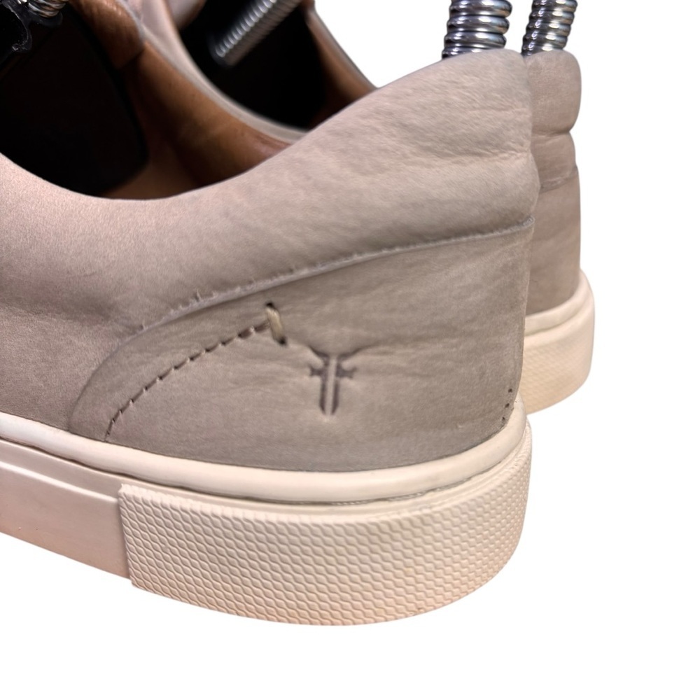 Frye Ivy Low Lace Leather Sneaker in taupe/lilac - Women’s Sz 6.5 - Picture 3 of 10